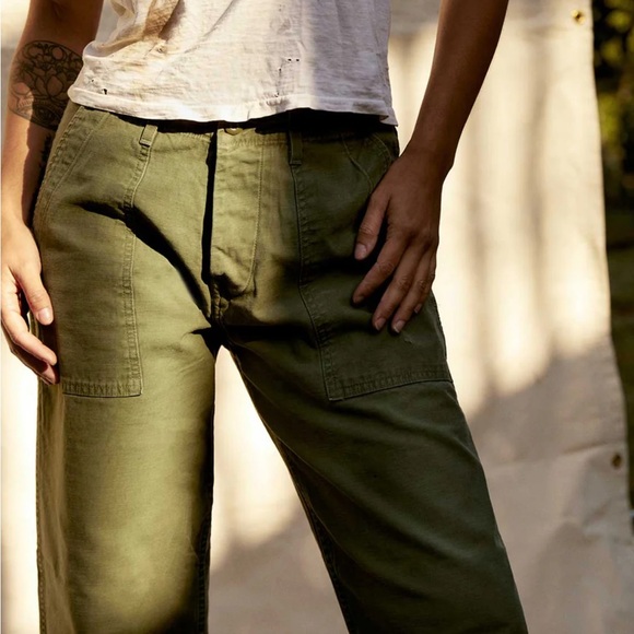 Imogene + Willie Blake military trouser in olive, size small. - Picture 3 of 8